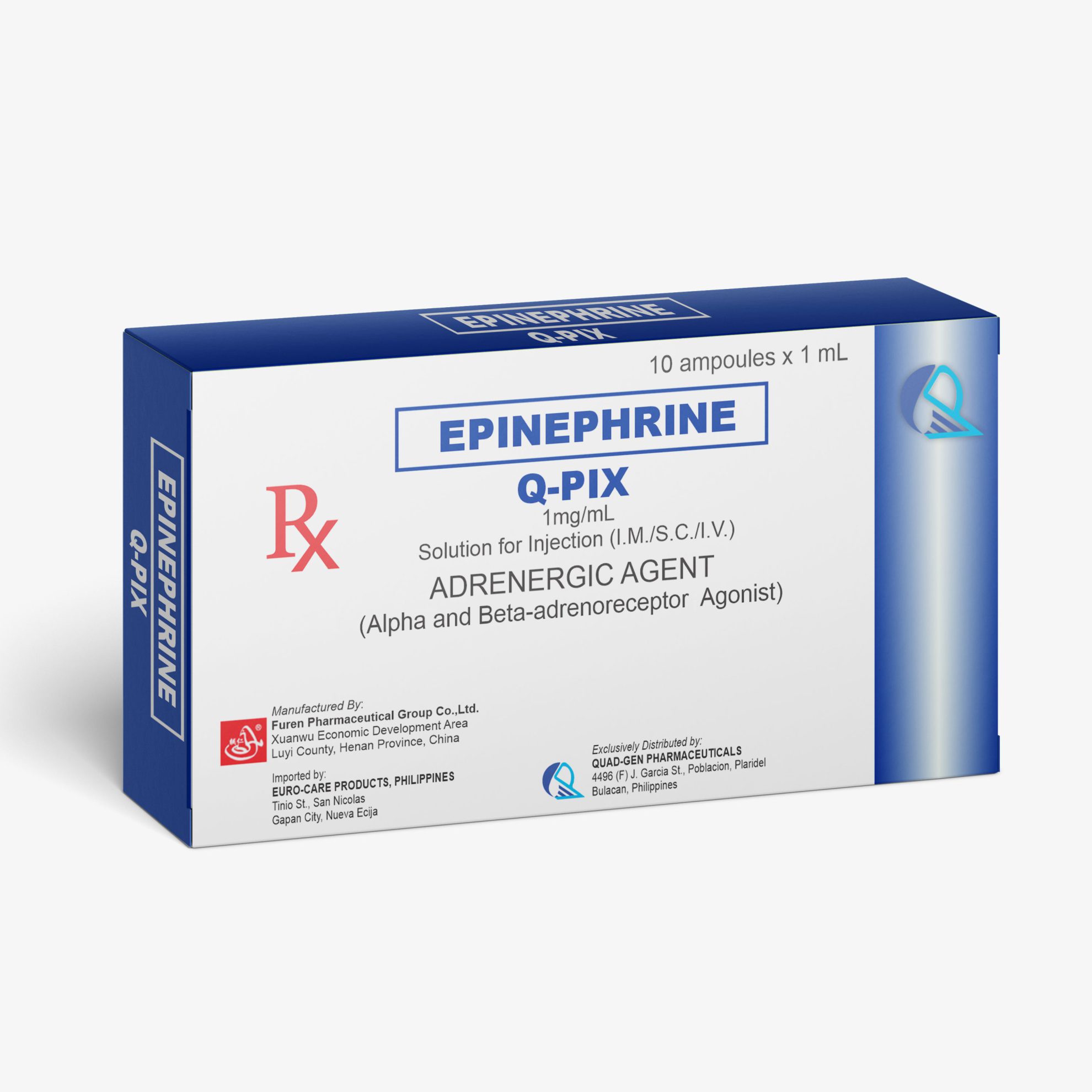 QPix (Epinephrine) EuroCare Products, Phils.
